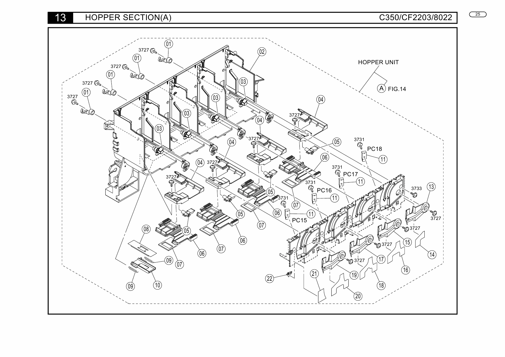 Konica-Minolta bizhub C350 CF2203 8022 Parts Manual-4